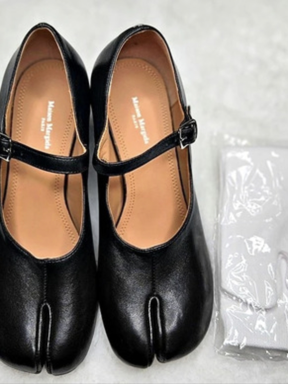 Maison Margiela Tabi Mary-Jane Pumps Black Heels